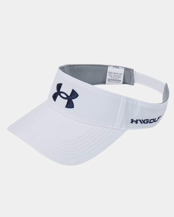 男士UA Golf96遮陽帽 in White image number 2